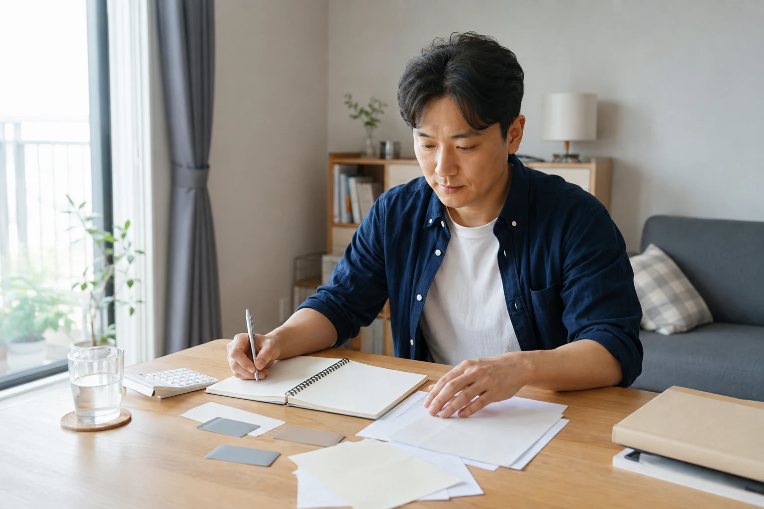 개인회생 면책 후 신용카드 준비 자료 확인 장면
