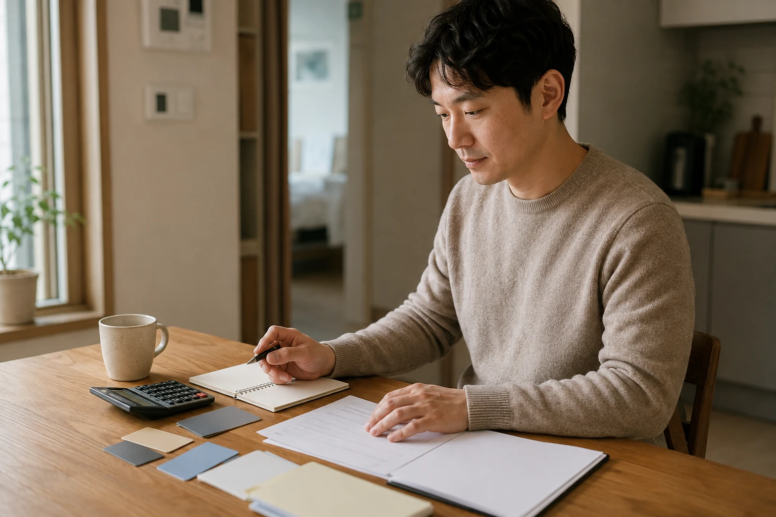 개인회생 면책 후 신용카드 접수 후 확인 장면